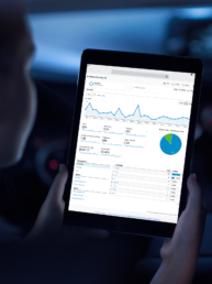 Results dashboard on ipad
