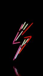 Neon lightnight bolt
